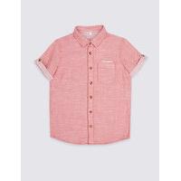 Pure Cotton Double Faced Shirt (3-14 Years)