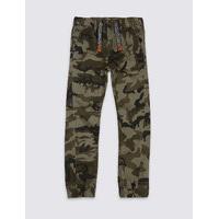 Pure Cotton Cargo Trousers (3-14 Years)