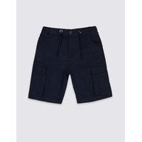 Pure Cotton Cargo Shorts (3-14 Years)