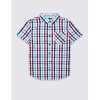 Pure Cotton Gingham Shirt (3-14 Years)