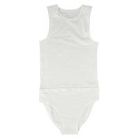 Pure Cotton Sleeveless Bodysuit with Popper Tummy (9-16 Years)