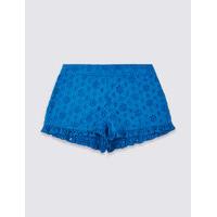 Pure Cotton Frill Shorts (3-14 Years)