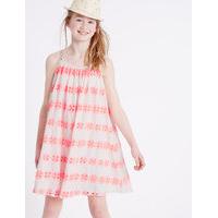 Pure Cotton Bordered Dress (3-14 Years)