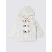 Pure Cotton Hooded Cardigan