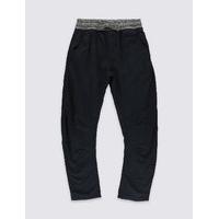 Pure Cotton Navy Trousers (5-14 Years)