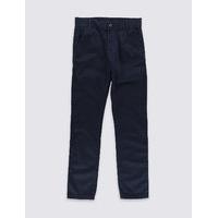 Pure Cotton Adjustable Waistband Chinos (5-14 Years)