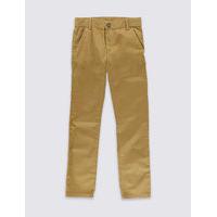 Pure Cotton Adjustable Waistband Chinos (5-14 Years)