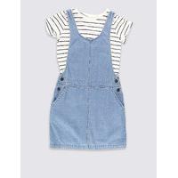 Pure Cotton Denim Dress Outfit with StayNEW (3-14 Years)