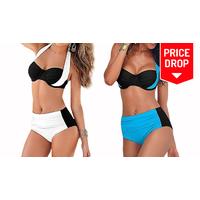 push up high waisted bikini 2 colours