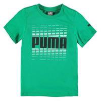 puma logo qt t shirt junior boys