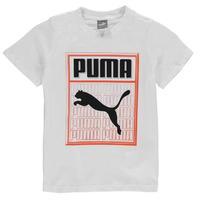 Puma Box T Shirt Junior Boys