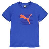 Puma Cat Logo T Shirt Junior Boys