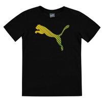 Puma Cat Graphic QTT T Shirt Junior Boys