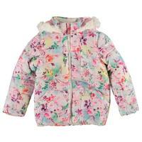 puffa fur hood jacket junior girls