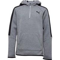 Puma Junior Sports Style 1/2 Zip Hoody Dark Grey Heather