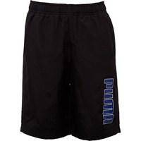 puma junior graphic woven bermuda shorts blacksurf