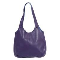 Purple Sami Leather Shoulder Bag