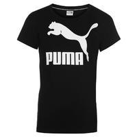 Puma Archive Logo Tee Junior Girls