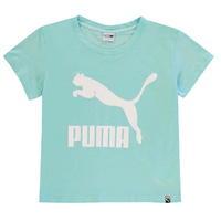 Puma Archive Logo Tee Junior Girls