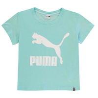 puma archive logo tee junior girls