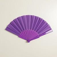 purple silk hand fans set of 6