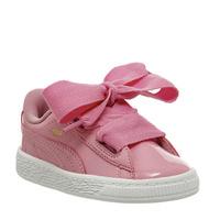 puma basket heart inf prism pink patent