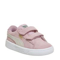 Puma Suede 2 Strap Inf PINK LADY WHITE