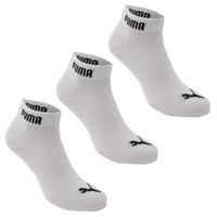 Puma 3 Pack Quarter Socks Junior