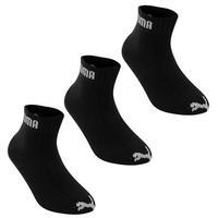 Puma 3 Pack Quarter Socks Junior