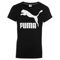 puma archive logo tee junior girls