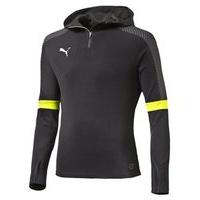 Puma IT Evo Training Quarter Zip Hoodie - Boys - Asphalt/Safety Yellow