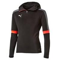 puma it evo training quarter zip hoodie boys blackredblast