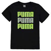 Puma Large Logo QTT T Shirt Junior Boys