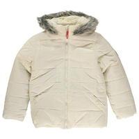 Puffa Fur Trim Jacket Junior Girls