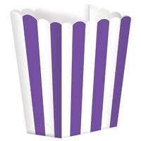 Purple Stripe Party Favour Box