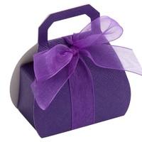 Purple Silk Handbag Favour