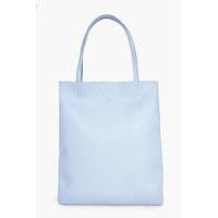 PU Shopper Bag - pale blue