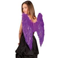 purple feather wings 65x65cm