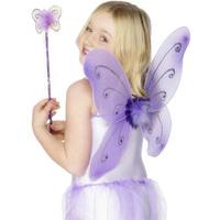 Purple Butterfly Wings and Wand