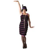 Purple & Black Flapper Dress
