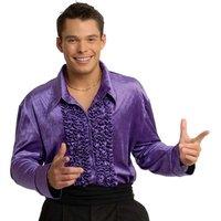 Purple Velvet Disco Shirt