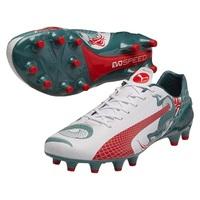 puma evospeed 13 graphic firm ground football boots white