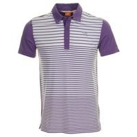 Puma Golf Yarn Dye Stripe Polo Shirt Lavender
