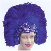 Purple Deluxe Feather Headdress