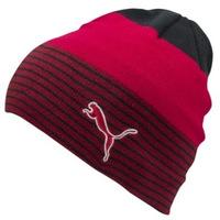 Puma Golf Stripe Fleece Lined Beanie Biking Red