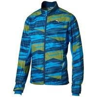 puma graphic woven jacket blue