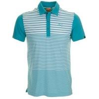 Puma Golf Yarn Dye Stripe Polo Shirt Bluebird