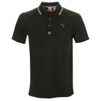 Puma Golf Colour Block Jacquard Polo Shirt Black