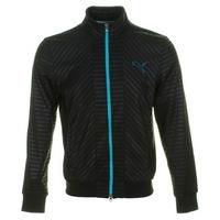 Puma Golf Knit Stripe Jacket Black
