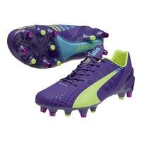 puma evospeed 13 mixed soft ground football boot purple